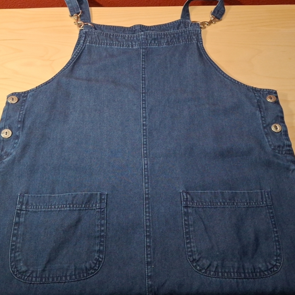 90s Y2K Denim Overalls Dress - Picture 8 of 8